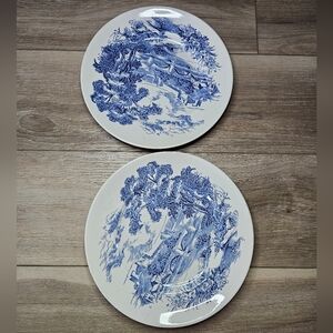 Enoch Wedgwood Tunstall LTD White Countryside Dinner Plates